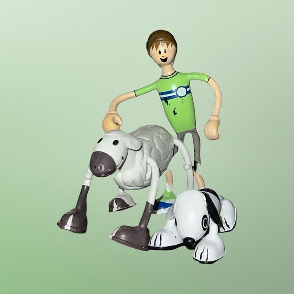 2002 Kid Galaxy Bendos Boy Spot & Wooley Bendable Action Figure Set B18 - Picture 10 of 11